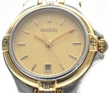 Vintage [Exc+5] GUCCI 9040L 26mm Gold Dial Quartz Women's Watch FROM JAPAN picture