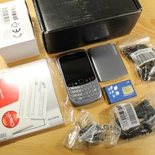 Rare Vintage Blackberry Curve 8520 Gray/Silver In Box Claro International Bundle picture