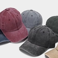 Cotton Baseball Cap Ball Dad Hat Adjustable Plain Solid Washed Men Premium 2026 picture