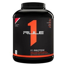 RULE 1 Protein 76 serv Strawberries Creme Whey Isolate Hydrolysate 5.03lb picture