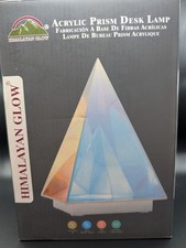 Brand New Himalayan Glow Acrylic Prism Pyramid Desk Lamp picture