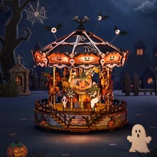 Rolife Wooden 3D Puzzle Phantom Waltz DIY Music Box Building Toy Halloween Gift picture