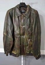Vintage Pelle Pelle Marc Buchanan Soda Club Leather Jacket Size 60 Y2K picture