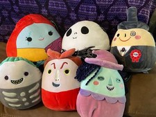 The Nightmare Before Christmas Squishmallow 6 Pc Set Jack Sally Mayor + 10-14