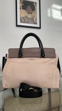 Furla Women's leather Two-Toned Handbag Cream/Taupe picture