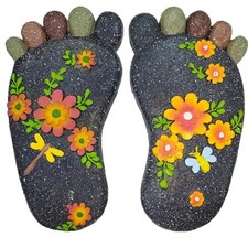 Footprint Stepping Stone, Courtyard Path Anti Slip Paving Walking Stone 2PS 2 picture
