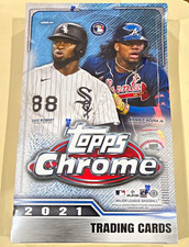 Topps 2021 Chrome MLB Baseball Sealed Hobby Box  picture