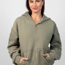 NWT Comfrt ZIP TRAVEL ESSENTIALS MOSS Hoodie picture