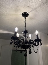 Vintage Black Chandelier From 1920S picture