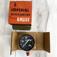 VTG IMPERIAL Refrigeration Pressure Gauge 0-400psi Black Analog 23643-I NOS NEW picture