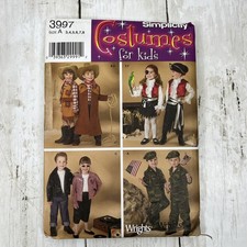 Simplicity Sewing Pattern 3997 Costume 3-8 Unisex Pirate Military Western Uncut picture