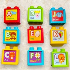 Vtech Sit to Stand Alphabet Train Replacement Letter Blocks U-Pick Combine Ship picture