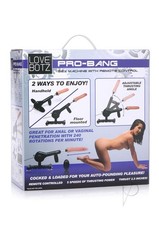 LoveBotz Pro-Bang Plug In Sex Machine with Remote Control - Black picture