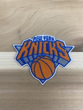 NEW YORK KNICKS VINTAGE STYLE EMBROIDERED IRON ON  PATCH.  3”x 2.5” picture