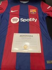Lamine Yamal Shirt Jersey 23/24 Rookie Season UCL Match Issue Barcelona COA picture