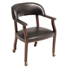 REGENCY 9004CBK Captain's Chair,31 in H,Black 13J288 picture