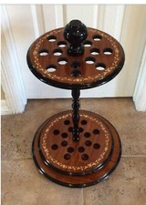 Teakwood Walking Cane Stand Display Stand Wooden Storage sturdy solid Decorative picture