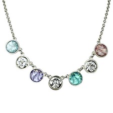 Kirks Folly Legacy Goddess Seaview Moon 12mm Necklace (SST/Mult) #96 picture