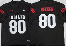 Men's Indiana Hoosiers #80 Charlie Becker 2026 F.U.S.E. Stitched picture