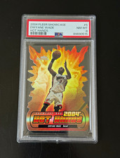 Fleer 2004-05 Showcase Dwyane Wade Hot Hands #5 PSA 8 /15 Insert POP 5 picture