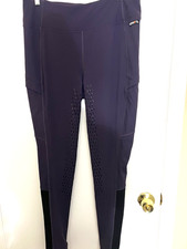 NEW Kerrits PURPLE XL Icefil Pant Womens Equestrian BREECH Grip Pocket RIDE $129 picture