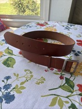 Vintage New George Lawrence Brown Leather Belt England Buckle Size 38 picture
