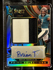 2024 Panini Select Brian Thomas Jr RC RPA Prime Selections Auto Patch /99 picture