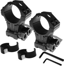 2Pcs Precision Adjustable Center Height 11mm Dovetail Scope Rings 1