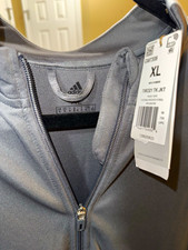 adidas Tiro 21 Men's XL Gray Full-Zip Track Jacket Pockets GM7306 picture