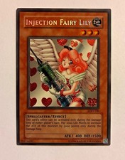 Yu-Gi-Oh (OG) Injection Fairy Lily LOD-100 Secret Rare Unlimited NM  picture