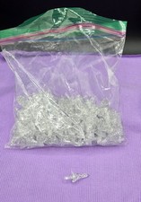 143 Vintage Astro Rocket Clear Glitter Minxie Glo Ceramic Christmas Tree Lights picture