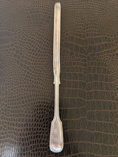 Georgian London 1817 Sterling Silver Double Ended Marrow Scoop 8½” picture