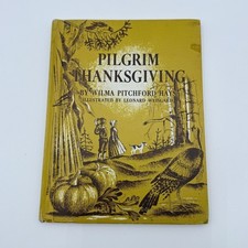 VTG Pilgrim Thanksgiving 1955 Hardcover Book Wilma Pitchford Hays Coward McCann picture
