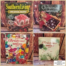 Vintage Southern Living Cookbook Lot of 4 Hardcover 1981 1984 1996 Christmas Ann picture