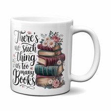 Theres no such thing as to many books coffee mug - Belles Coffee Mug picture