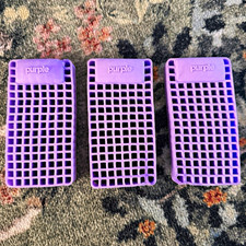 Purple Mini Mattress, Gel Grid Sample Squishy Stress Toy set of 3 New w/defects picture