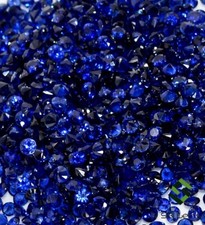 5.00 CTS Natural Blue Sapphire Round Diamond Cut 1.75 To 2 mm Loose Gemstones picture