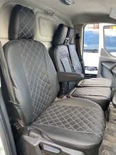 Fit CITROEN DISPATCH VAN LEATHERETTE CUSTOM WATERPROOF SEAT COVERS (2017 - 2023) picture