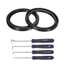 2Pcs Oil Seal 80x100x10mm TC Nitrile Rubber Double Lip Cover with Hook Kit] picture