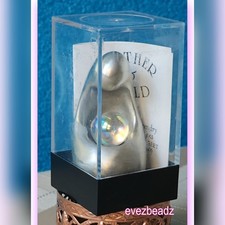 EvezBeadz Mother & Child Baker Art Foundry Pewter Crystal Treasures COA Barton  picture
