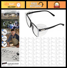 48 Pairs Clear Side Shields for Prescription Glasses - Slip-On Fit for All Sizes picture