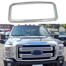 For 2011-2016 Ford F250 F350 Super Duty Front Hood Grill Grille Cover Chrome picture