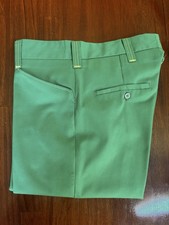Vintage 1970s Red Kap Red-E-Prest Green Boot Cut Work Pants 34x32 Scovill Zip picture