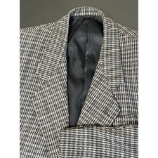 Vintage Cris Cassara Plaid Check Blazer Sport Coat Jacket Men 40 21x30 picture