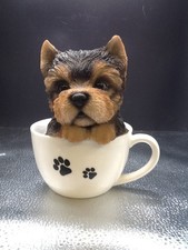 Yorkie Cup of Love Figurine Teacup Yorkshire Terrier 6