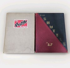 Vtg 1936 1937 Shaw High School Cleveland Ohio Shuttle Yearbook Lot Of 2 picture