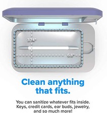 PERIWINKLE - PHONESOAP 3 UV CELL PHONE SANITIZER AND DUAL UNIVERSAL CELL PHONE picture