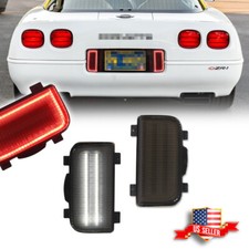 2x Smoke White LED Rear Tailgate Reverse Backup Lights For 1991-1996 Corvette C4 picture