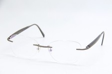 NEW GOLD & WOOD N02.58 BROWN GUNMETAL AUTHENTIC FRAMES EYEGLASSES 49-18 picture
