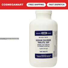 Sodium Chloride USP 1000 Tablets - 1 Gram - Essential Electrolyte Supplement picture